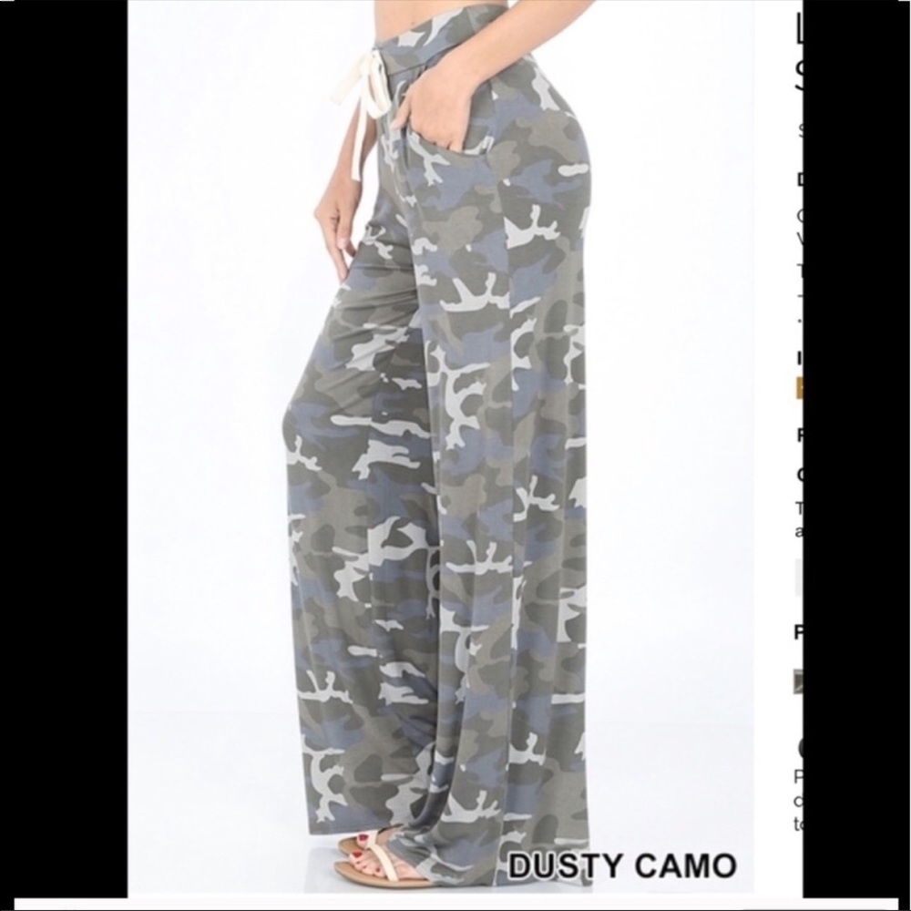 Plus size camo lounge pants 1X and 3X - Picture 2 of 3